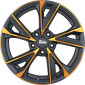 8x18 ET45 - LK5/114.3 ML72.6 MAM RS6 matt black front copper