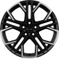 9.5x19 ET44 - LK5/114.3 ML70.6 Borbet XV black polished matt
