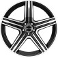 11x21 ET38 - LK5/112 ML66.6 Mak Lewis-D black mirror
