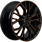7.5x18 ET45 - LK5/114.3 ML76 Mak Stilo black & bronze
