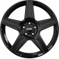 7.5x18 ET49 - LK5/108 ML65.1 CMS C34 complete black gloss
