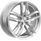 7.5x18 ET60 - LK5/120 ML65.1 2DRV WH40 race silber lackiert