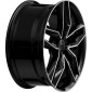 9x20 ET35 - LK5/114.3 ML72.6 2DRV WH40 schwarz hochglanzpoliert