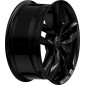 8x19 ET40 - LK5/112 ML66.6 2DRV WH40 schwarz glänzend lackiert