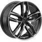 8x18 ET30 - LK5/112 ML66.6 2DRV WH40 dark gunmetal hochglanzpoliert