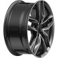 9x20 ET35 - LK5/114.3 ML72.6 2DRV WH40 dark gunmetal hochglanzpoliert