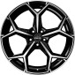 8.5x20 ET48 - LK5/114.3 ML75 Antera A101 piano black diamond