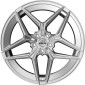 10.5x20 ET15 - LK5/112 ML66.6 Antera A107 Concave silver ice