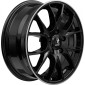 6.5x16 ET40 - LK4/100 ML63.3 itWheels Kira gloss black polished lip