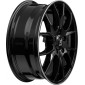 7x17 ET35 - LK4/98 ML58.1 itWheels Kira gloss black polished lip