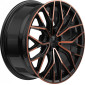 8.5x20 ET48 - LK5/108 ML63.4 2DRV WH37 schwarz kupfer hochglanzpoliert