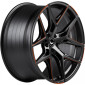 10x20 ET45 - LK5/112 ML73.1 Barracuda Razzer mattblack copper PureSports gefräst
