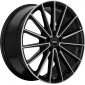 8x19 ET43 - LK5/114.3 ML65.1 Brock B43 schwarz glanz front-poliert