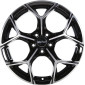11.5x23 ET40 - LK5/120 ML66.6 GMP Ultrivity black diamond