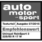 Uniroyal Rainsport 3 195/55R16 87 H