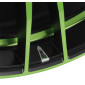 8x19 ET45 - LK5/112 ML70.1 Dotz Fast15 black matt green polished