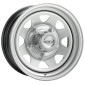 8x15 ET-35 - LK5/139.7 ML110 Dotz Dakar silver (ohne Nabenbecher)