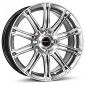 7x17 ET38 - LK4/100 ML64 Borbet CW1 hyper silver