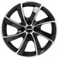 7.5x16 ET48 - LK5/114.3 ML70.1 Rial Lugano diamant-schwarz frontpoliert