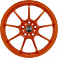 7x17 ET37 - LK4/100 ML68 OZ Alleggerita HLT orange
