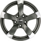 7.5x17 ET40 - LK5/114.3 ML74.1 DBV Torino II anthrazit matt poliert