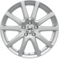 6.5x16 ET50 - LK5/108 ML63.3 Autec Typ SE - Skandic ECE brillantsilber