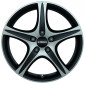 6.5x16 ET45 - LK4/100 ML68 Ronal R56 mattschwarz-frontkopiert