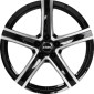 9.5x20 ET38 - LK5/114.3 ML70.1 Rial Quinto diamant-schwarz-frontpoliert