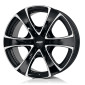 8.5x18 ET38 - LK6/114.3 ML70.1 Alutec Dynamite diamant-schwarz frontpoliert