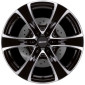 8.5x18 ET38 - LK6/114.3 ML70.1 Alutec Dynamite diamant-schwarz frontpoliert