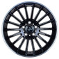 7x17 ET38 - LK5/112 ML66.6 Keskin KT15 Speed black lip polish