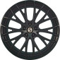9.5x22 ET45 - LK5/130 ML71.6 Etabeta Piuma black shiny