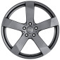 6x15 ET48 - LK5/114.3 ML71.6 Dezent TD graphite matt