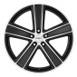 7x16 ET40 - LK5/127 ML71.6 Dezent TH black polished
