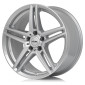 7x16 ET48 - LK5/112 ML66.5 Rial M10 polar-silber