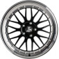 9.5x19 ET35 - LK5/120 ML72.6 Ultra Wheels UA3 LM black / lip polished