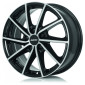 6x15 ET46 - LK5/114.3 ML67.1 Alutec Singa diamant-schwarz frontpoliert