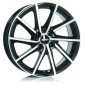 6.5x16 ET45 - LK5/114.3 ML67.1 Alutec Singa diamant-schwarz frontpoliert