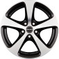 8x17 ET45 - LK5/115 ML70.1 Borbet CC black polished matt
