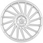 8.5x19 ET45 - LK5/112 ML72.6 Keskin KT17 Hurricane silver painted