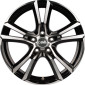 7.5x17 ET35 - LK5/120 ML72.6 DBV Andorra schwarz glänzend front poliert