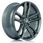 7x16 ET52 - LK5/112 ML66.5 Rial X10 metal-grey