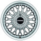 7.5x15 ET25 - LK4/100 ML57 Ronal LS silber-hornkopiert