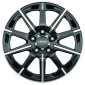 6.5x16 ET40 - LK5/100 ML68 Ronal R60-Blue jetblack-frontkopiert