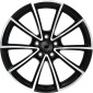 8.5x19 ET35 - LK5/112 ML66.6 2DRV WH28 schwarz hochglanzpoliert