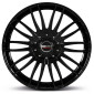 7.5x17 ET50 - LK5/130 ML84.1 Borbet CW3 black glossy