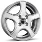 5.5x14 ET35 - LK4/100 ML57.1 Borbet F2 brilliant silver