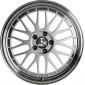 8.5x20 ET35 - LK5/112 ML66.5 Ultra Wheels UA3 LM silver / lip polished