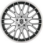 8x18 ET8 - LK4/100 ML73.1 Barracuda Karizzma mattblack-polished / Color Trim weiss - DS30