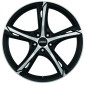 8.5x20 ET30 - LK5/112 ML76 Ronal R62 jetblack-matt-frontkopiert